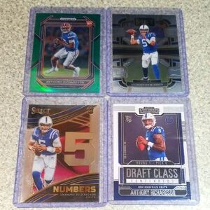 Anthony Richardson Football Trading Cards  rc lot.